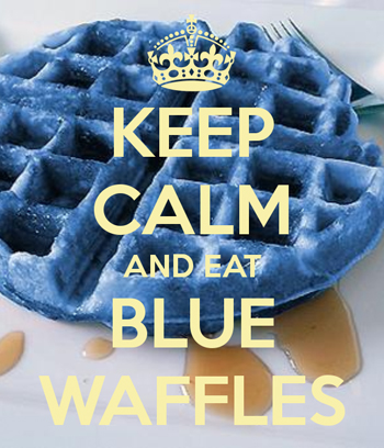 Blue waffle. Голубые вафли Blue Waffles.