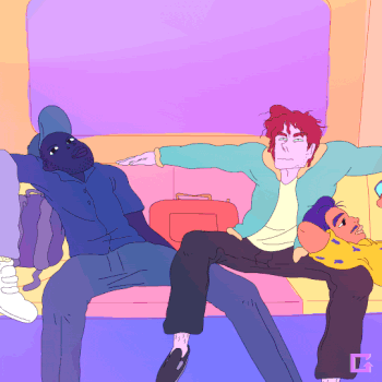 manspreading（イメージ）